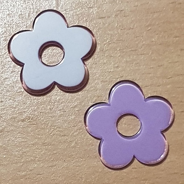 Fleur Synth&eacute;tique 27 mm Mauve