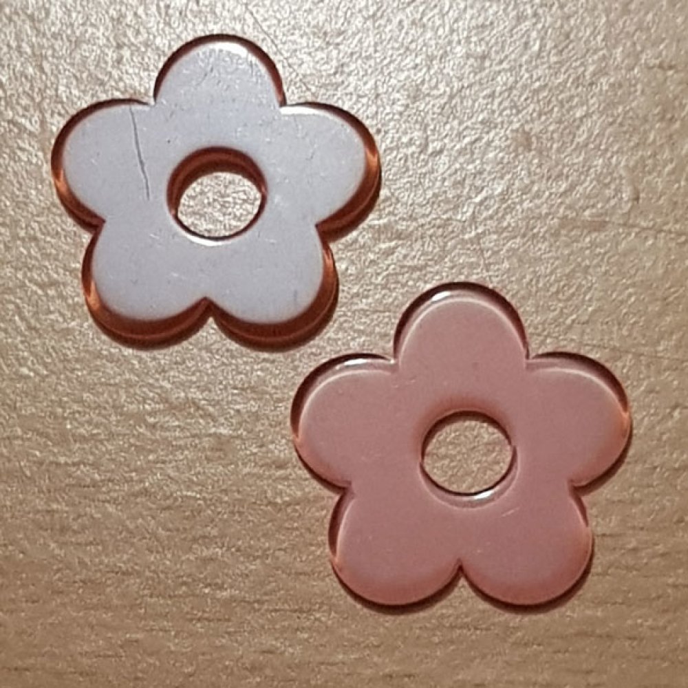 Fleur Synth&eacute;tique 27 mm Rose