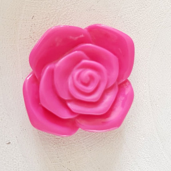 Fleur Synth&eacute;tique 37 mm N&deg;06-07 Rose Fluo