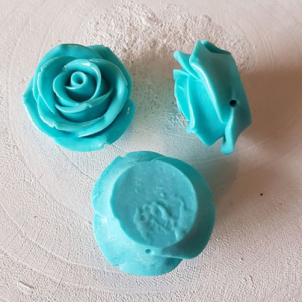 Fleur Synth&eacute;tique N&deg;02-07 turquoise