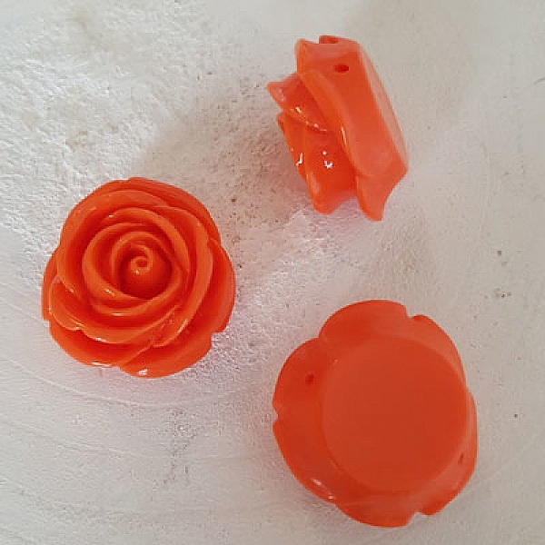 Fleur Synth&eacute;tique N&deg;03-19 orange fonc&eacute;