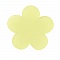 Fleur pvc 26 mm Jaune Opaline