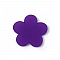 Fleur pvc 38 mm Mauve Violet Opaline