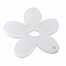 Fleur r&eacute;sine Galastyl 5 p&eacute;tales 2 trous 58 mm Blanc