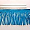 Frange En Su&eacute;dine de 10 cm De Large Turquoise