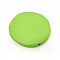 Galet plat r&eacute;sine rond 27 x 8 mm effet cuir Vert Vif 01