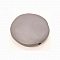 Galet plat r&eacute;sine rond 27 x 8 mm effet cuir Gris Clair