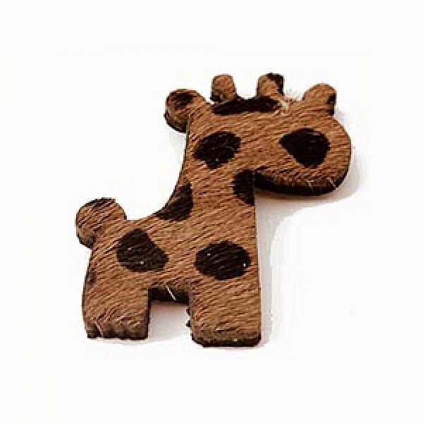 Girafe Fourrure Brun 26x34mm x 1