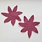 Jolie petite fleur en Feutrine 80 mm N&deg;20-01 x 2 pi&egrave;ces