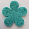 Jolie petite fleur en Laine Bouillie 75 mm N&deg;02