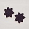Jolie petite fleur en Feutrine 36 mm N&deg;17-07 x 2 pi&egrave;ces