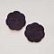 Jolie petite fleur en Feutrine 36 mm N&deg;17-12 x 2 pi&egrave;ces