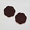 Jolie petite fleur en Feutrine 36 mm N&deg;21-12 x 2 pi&egrave;ces