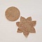 Jolie petite fleur en Feutrine 45 mm et 60 mm N&deg;14-05 x 2 pi&egrave;ces
