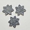 Jolie petite fleur en Feutrine 36 mm N&deg;05-08 x 3 pi&egrave;ces