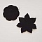 Jolie petite fleur en Feutrine 50 mm et 60 mm N&deg;13-03 x 2 pi&egrave;ces