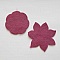 Jolie petite fleur en Feutrine 50 mm et 60 mm N&deg;20-03 x 2 pi&egrave;ces