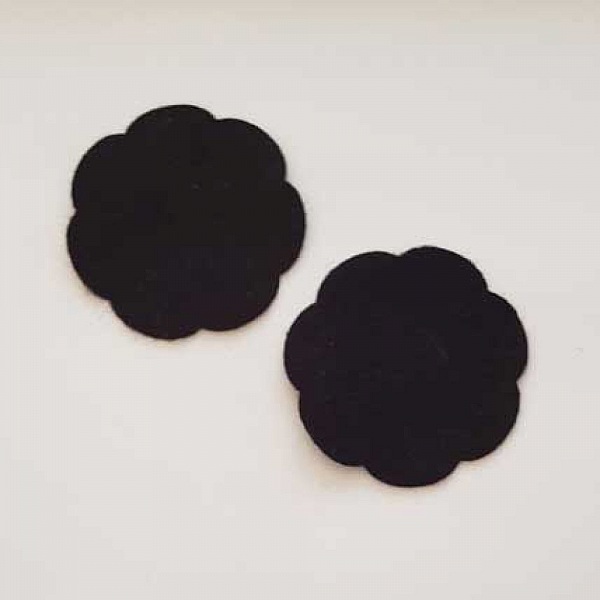 Jolie petite fleur en Feutrine 50 mm N&deg;13-09 x 2 pi&egrave;ces