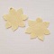 Jolie petite fleur en Feutrine 60 mm N&deg;07-11 x 2 pi&egrave;ces