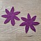 Jolie petite fleur en Feutrine 80 mm N&deg;01-01 x 2 pi&egrave;ces