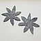 Jolie petite fleur en Feutrine 80 mm N&deg;05-01 x 2 pi&egrave;ces