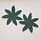 Jolie petite fleur en Feutrine 80 mm N&deg;16-01 x 2 pi&egrave;ces