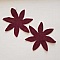 Jolie petite fleur en Feutrine 80 mm N&deg;18-01 x 2 pi&egrave;ces