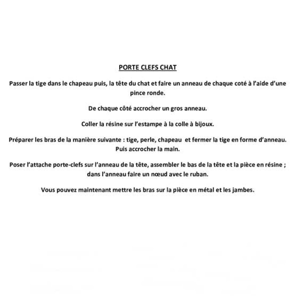 Kit Poup&eacute;e Porte Cl&eacute; Max le Chat N&deg;02