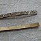 Lani&egrave;re paillettes Dor&eacute; de 06 mm doubl&eacute;e cuir par 20 cm