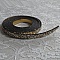 Lani&egrave;re paillettes Dor&eacute; de 06 mm doubl&eacute;e cuir par 20 cm