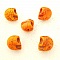 Lot 03 T&ecirc;tes de mort en Howlite teint&eacute;s 18 mm