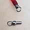 Lot 10 Fermoirs Gun M&eacute;tal pour cordon Pvc Creux 5 mm