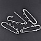Lot 20 Supports Broches &Eacute;pingle &agrave; Nourrice Argent&eacute; 3 anneaux 70x20mm N&deg;003 