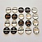 Lot 20 cabochons rond en verre 20mm Maman 02 mixte Glass cabochon