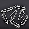 Lot 30 Supports Broches &Eacute;pingle &agrave; Nourrice Argent&eacute; 5 anneaux 50x15 mm N&deg;001