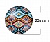 Lot 40 cabochons verre rond 25 mm 95108