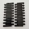 Lot N&deg;03 de 36 &eacute;pingles cheveux pinces barrettes Crocodiles - Couleur Noir 46 mm x 7 mm.