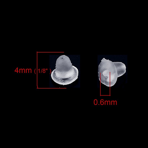 Lot de 1000 embouts N&deg;06 (soit 500 paires) pour boucle d'oreille.
