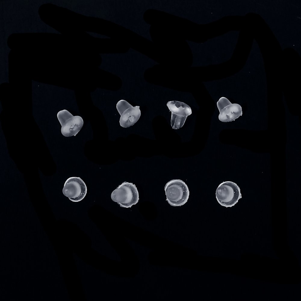 Lot de 1000 embouts N&deg;06 (soit 500 paires) pour boucle d'oreille.