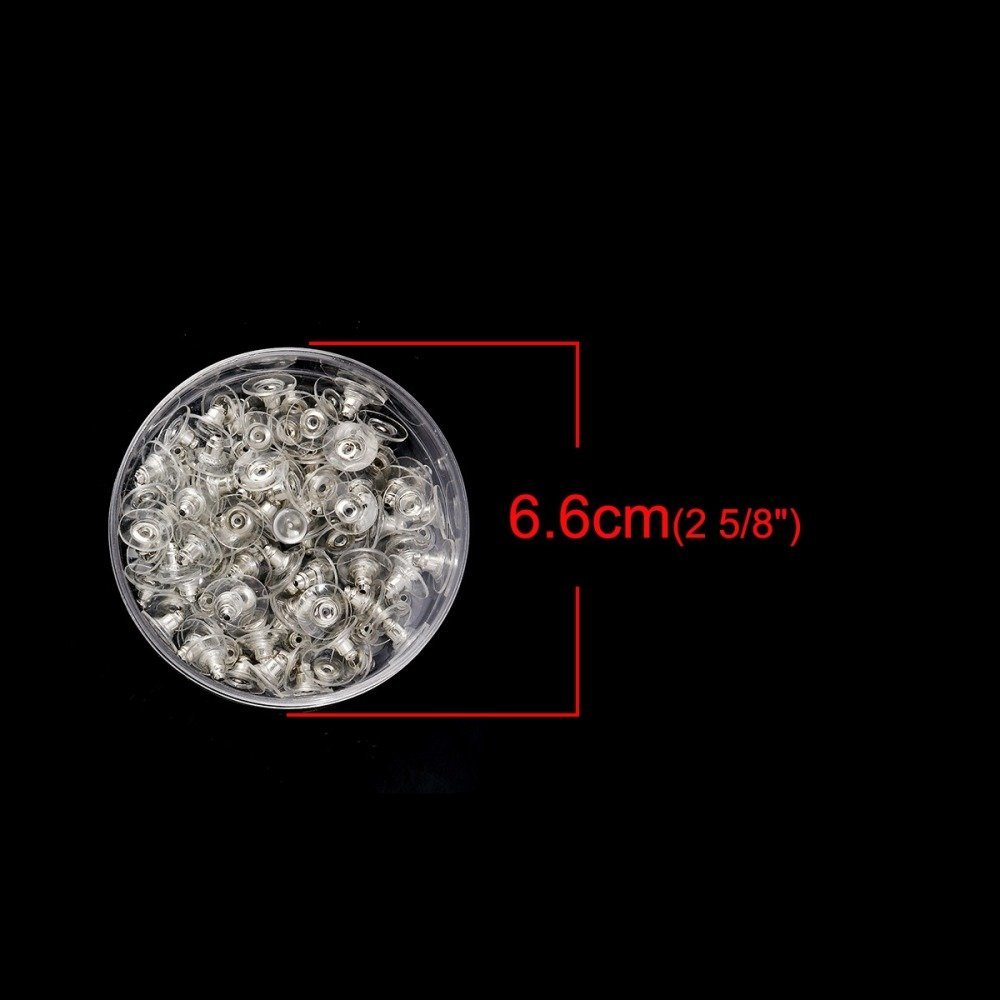 Lot de 100 embouts N&deg;05 (soit 50 paires) poussoir pour boucle d'oreille.