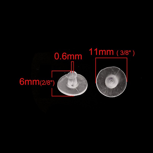 Lot de 100 embouts N&deg;07 (soit 50 paires) pour boucle d'oreille.