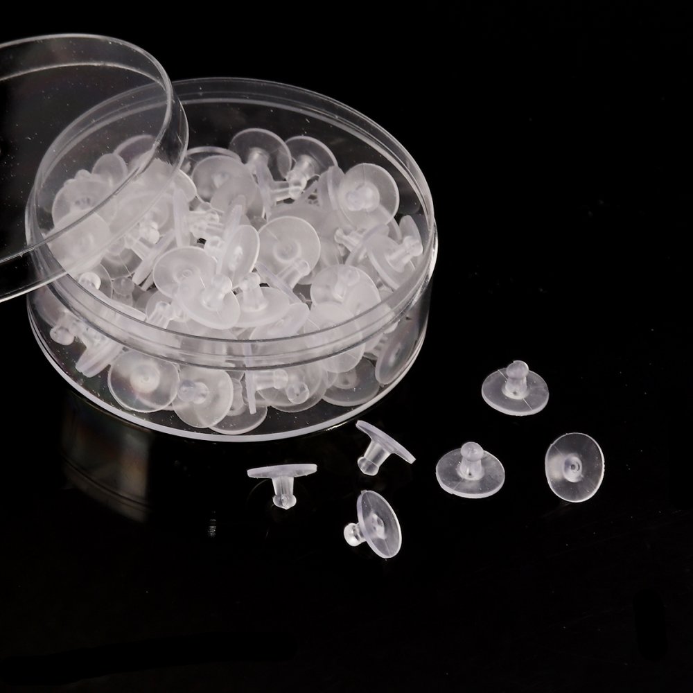 Lot de 100 embouts N&deg;07 (soit 50 paires) pour boucle d'oreille.