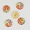 Lot de 10 boutons bois Rond 15 mm N&deg;02