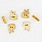 Lot de 10 boutons bois escargots N&deg;01