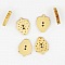 Lot de 10 boutons bois fraises N&deg;01