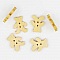 Lot de 10 boutons bois ours N&deg;01