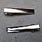 Lot de 10 &eacute;pingles cheveux pinces barrettes Crocodiles - Couleur Argent 45 mm x 8 mm
