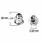 Lot de 200 embouts N&deg;03 (soit 100 paires) poussoir pour boucle d'oreille.