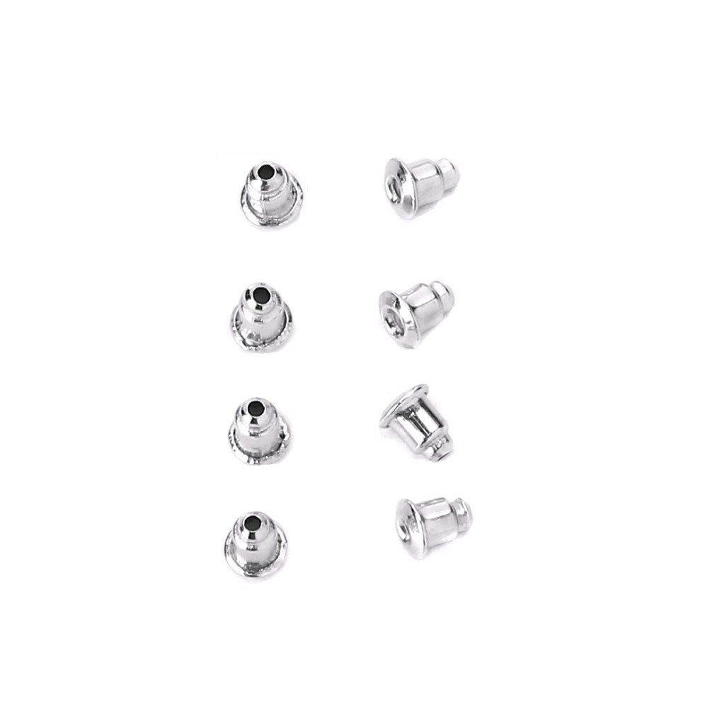 Lot de 200 embouts N&deg;03 (soit 100 paires) poussoir pour boucle d'oreille.