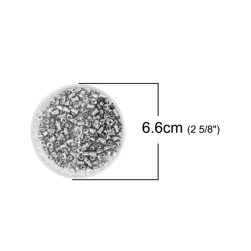 Lot de 200 embouts N&deg;03 (soit 100 paires) poussoir pour boucle d'oreille.